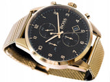 Buy Shop Hugo Boss Skymaster Black Dial Gold Mesh Bracelet Watch for Men - 1513838 USA Online