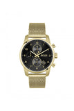 Buy Shop Hugo Boss Skymaster Black Dial Gold Mesh Bracelet Watch for Men - 1513838 USA Online