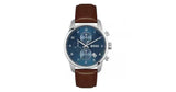 Buy Shop Hugo Boss Skymaster Blue Dial Brown Leather Strap Watch for Men - 1513940 USA Online