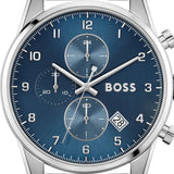 Buy Shop Hugo Boss Skymaster Blue Dial Brown Leather Strap Watch for Men - 1513940 USA Online