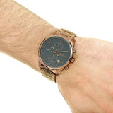Buy Shop Hugo Boss Skymaster Blue Dial Brown Steel Strap Watch for Men - 1513788 USA Online