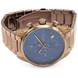 Buy Shop Hugo Boss Skymaster Blue Dial Brown Steel Strap Watch for Men - 1513788 USA Online
