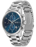 Buy Shop Hugo Boss Skymaster Blue Dial Silver Steel Strap Watch for Men - 1513784 USA Online