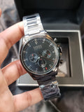 Buy Shop Hugo Boss Skymaster Chronograph Black Dial Black Steel Strap Watch for Men - 1513785 USA Online