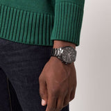 Buy Shop Hugo Boss Skymaster Chronograph Black Dial Black Steel Strap Watch for Men - 1513785 USA Online