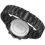 Buy Shop Hugo Boss Skymaster Chronograph Black Dial Black Steel Strap Watch for Men - 1513785 USA Online