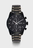 Buy Shop Hugo Boss Skymaster Chronograph Black Dial Black Steel Strap Watch for Men - 1513785 USA Online