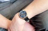 Buy Shop Hugo Boss Skymaster Chronograph Blue Dial Black Leather Strap Watch for Men - 1513783 USA Online
