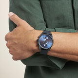 Buy Shop Hugo Boss Skymaster Chronograph Blue Dial Blue Mesh Bracelet Watch for Men - 1513836 USA Online