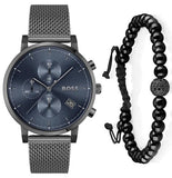 Buy Shop Hugo Boss Skymaster Chronograph Grey Dial Grey Mesh Bracelet Watch for Men - 1513934 USA Online