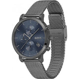 Buy Shop Hugo Boss Skymaster Chronograph Grey Dial Grey Mesh Bracelet Watch for Men - 1513934 USA Online