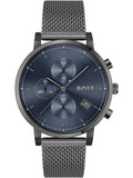 Buy Shop Hugo Boss Skymaster Chronograph Grey Dial Grey Mesh Bracelet Watch for Men - 1513934 USA Online