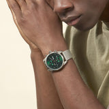 Buy Shop Hugo Boss Skymaster Green Dial Silver Mesh Bracelet Watch for Men - 1513938 USA Online