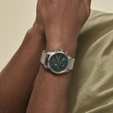 Buy Shop Hugo Boss Skymaster Green Dial Silver Mesh Bracelet Watch for Men - 1513938 USA Online