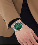 Buy Shop Hugo Boss Skymaster Green Dial Silver Mesh Bracelet Watch for Men - 1513938 USA Online