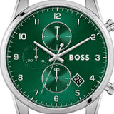 Buy Shop Hugo Boss Skymaster Green Dial Silver Mesh Bracelet Watch for Men - 1513938 USA Online