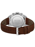 Buy Shop Hugo Boss Skymaster Grey Dial Brown Leather Strap Watch for Men - 1513787 USA Online