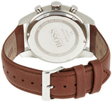 Buy Shop Hugo Boss Skymaster Grey Dial Brown Leather Strap Watch for Men - 1513787 USA Online