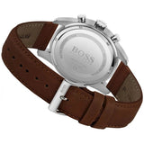 Buy Shop Hugo Boss Skymaster Grey Dial Brown Leather Strap Watch for Men - 1513787 USA Online