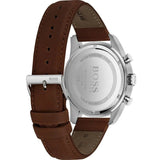 Buy Shop Hugo Boss Skymaster Grey Dial Brown Leather Strap Watch for Men - 1513787 USA Online