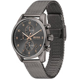 Buy Shop Hugo Boss Skymaster Grey Dial Grey Mesh Bracelet Watch for Men - 1513837 USA Online