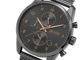 Buy Shop Hugo Boss Skymaster Grey Dial Grey Mesh Bracelet Watch for Men - 1513837 USA Online