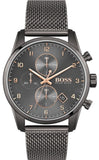Buy Shop Hugo Boss Skymaster Grey Dial Grey Mesh Bracelet Watch for Men - 1513837 USA Online