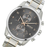 Buy Shop Hugo Boss Skymaster Grey Dial Two Tone Steel Strap Watch for Men - 1513789 USA Online