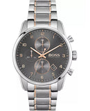 Buy Shop Hugo Boss Skymaster Grey Dial Two Tone Steel Strap Watch for Men - 1513789 USA Online