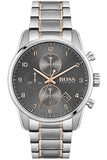 Buy Shop Hugo Boss Skymaster Grey Dial Two Tone Steel Strap Watch for Men - 1513789 USA Online