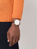 Buy Shop Hugo Boss Skymaster White Dial Brown Leather Strap Watch for Men - 1513786 USA Online