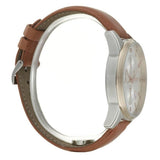 Buy Shop Hugo Boss Skymaster White Dial Brown Leather Strap Watch for Men - 1513786 USA Online