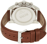 Buy Shop Hugo Boss Skymaster White Dial Brown Leather Strap Watch for Men - 1513786 USA Online