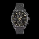 Buy Shop Hugo Boss Skytraveller Chronograph Black Dial Black Mesh Strap Watch for Men - 1514150 USA Online