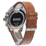 Buy Shop Hugo Boss Skytraveller Chronograph Black Dial Blue Leather Strap Watch for Men - 1514161 USA Online
