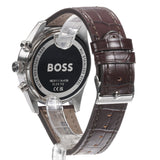Buy Shop Hugo Boss Skytraveller Chronograph Blue Dial Brown Leather Strap Watch for Men - 1514194 USA Online
