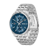 Buy Shop Hugo Boss Skytraveller Chronograph Blue Dial Silver Steel Strap Watch for Men - 1514216 USA Online