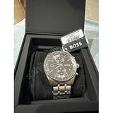 Buy Shop Hugo Boss Skytraveller Chronograph Grey Dial Silver Steel Strap Watch for Men - 1514151 USA Online