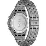 Buy Shop Hugo Boss Skytraveller Chronograph Gunmetal Grey Dial Grey Steel Strap Watch for Men - 1514153 USA Online