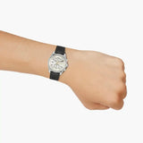 Buy Shop Hugo Boss Skytraveller Chronograph Silver Dial Black Leather Strap Watch for Men - 1514147 USA Online