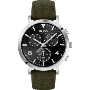 Buy Shop Hugo Boss Vesada Grey Dial Green Nylon Strap Watch for Men - 1513692 USA Online