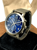 Buy Shop Hugo Boss Spirit Blue Dial Grey Mesh Bracelet Watch for Men - 1513693 USA Online