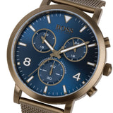 Buy Shop Hugo Boss Spirit Blue Dial Grey Mesh Bracelet Watch for Men - 1513693 USA Online