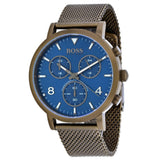 Buy Shop Hugo Boss Spirit Blue Dial Grey Mesh Bracelet Watch for Men - 1513693 USA Online