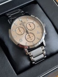 Buy Shop Hugo Boss Spirit Chronograph Grey Dial Grey Steel Strap Watch for Men - 1513695 USA Online