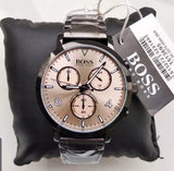 Buy Shop Hugo Boss Spirit Chronograph Grey Dial Grey Steel Strap Watch for Men - 1513695 USA Online