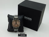 Buy Shop Hugo Boss Spirit Chronograph Grey Dial Grey Steel Strap Watch for Men - 1513695 USA Online