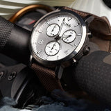 Buy Shop Hugo Boss Spirit White Dial Brown Nylon Strap Watch for Men - 1513690 USA Online