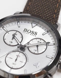 Buy Shop Hugo Boss Spirit White Dial Brown Nylon Strap Watch for Men - 1513690 USA Online