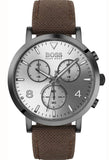 Buy Shop Hugo Boss Spirit White Dial Brown Nylon Strap Watch for Men - 1513690 USA Online